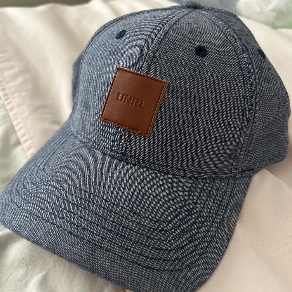 UNRL Blue Cap with Brown Patch